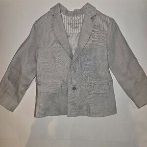Lightly used Tutto Piccolo Boys Grey Cotton Blazer
